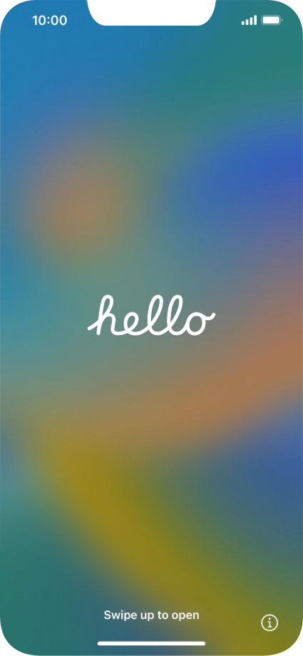 Slide your finger upwards starting from the bottom of the screen.