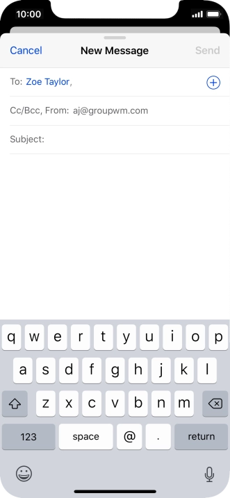 Press the field next to 