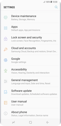 Press Cloud and accounts.