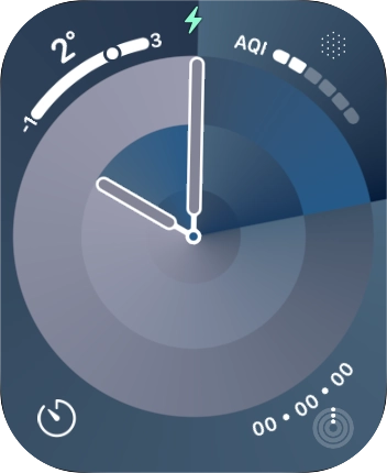 When the battery charging icon is displayed, the battery is charging.