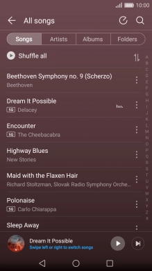 Press the required category.