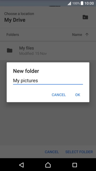 Key in the required name and press OK. Key in the required name and press OK.
