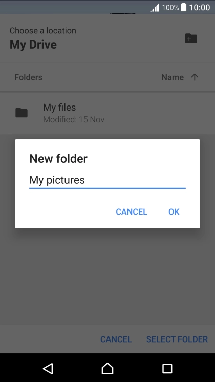 Key in the required name and press OK. Key in the required name and press OK.