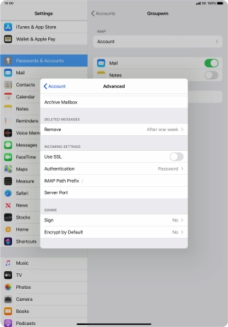 Press Authentication.