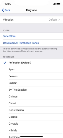 Press the required ring tones to hear them.