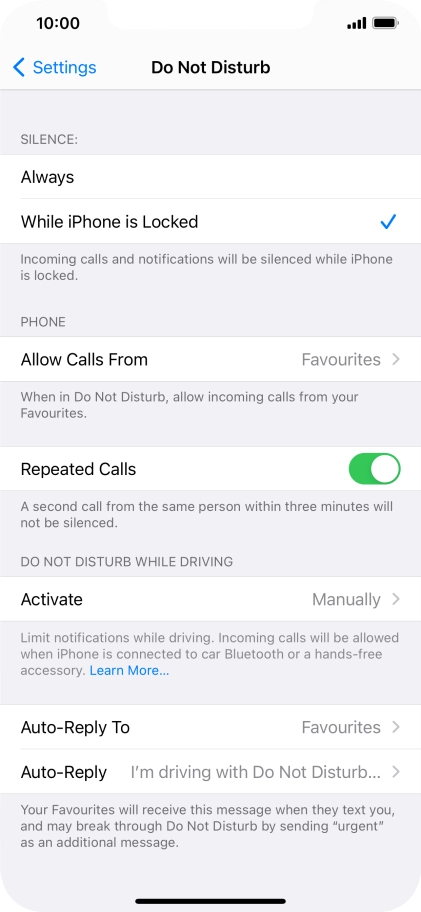 Press Auto-Reply To.