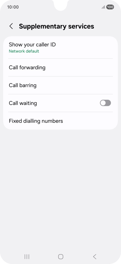 Press Show your caller ID.