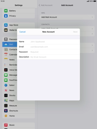 Press Name and key in the required sender name.