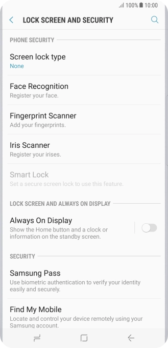 Press the Home key to return to the home screen.
