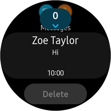 Press the required message. Press the required message.
