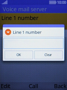 Key in +61414121121 and press the Left selection key.