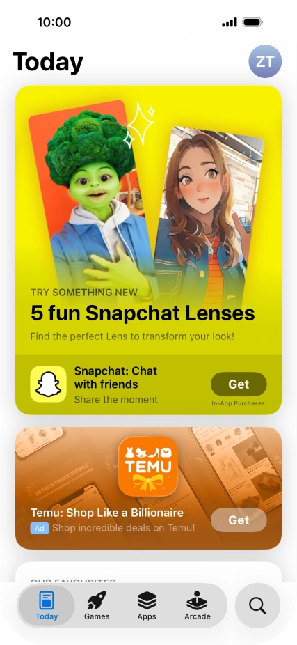 Press the search icon. Press the search icon.