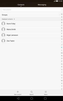 Press New contact.