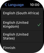 Press the required language.