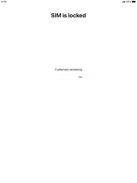 If your SIM is locked, key in your PIN and press OK.