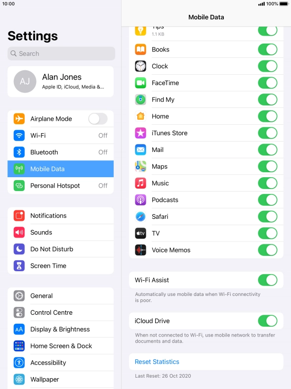 Press the indicator next to Press the indicator next to