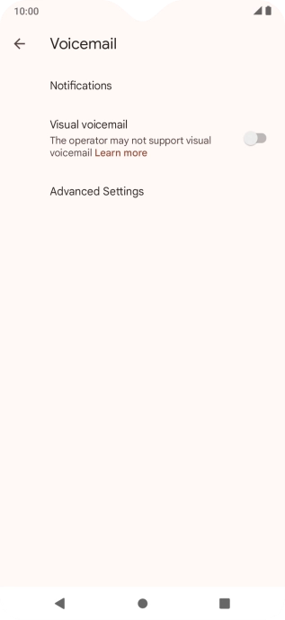 Press Advanced Settings.