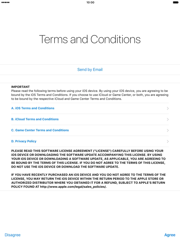Press Agree. Press Agree.