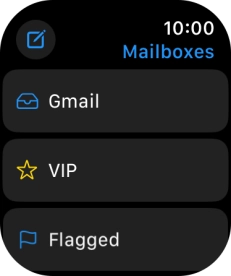 Press the required email account.
