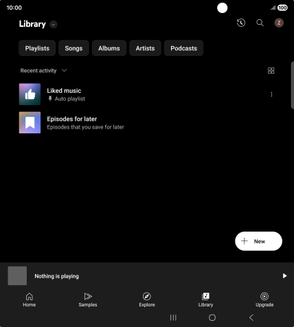 Press the drop down list.