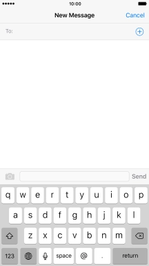 Press To and key in the first letters of the recipient's name.