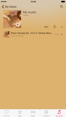 Press the required song.