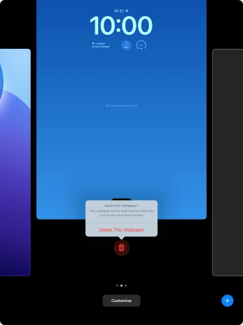 Press Delete This Wallpaper.