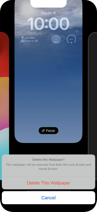 Press Delete This Wallpaper.