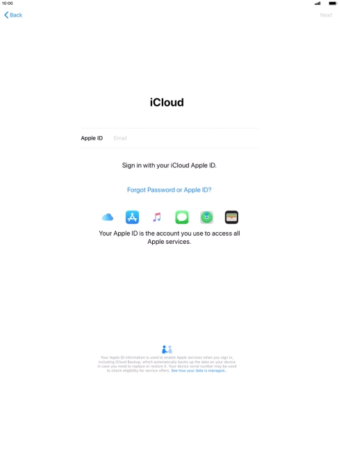 Press the field next to 