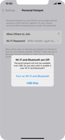 If Wi-Fi is turned off, press Turn on Wi-Fi and Bluetooth.