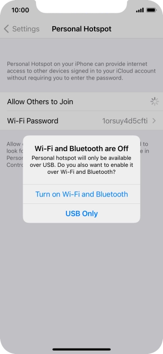 If Wi-Fi is turned off, press Turn on Wi-Fi and Bluetooth.