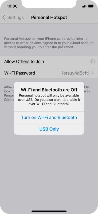 If Wi-Fi is turned off, press Turn on Wi-Fi and Bluetooth.