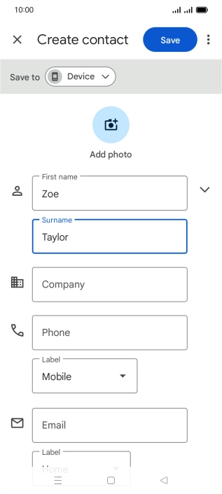 Press Phone and key in the required phone number.
