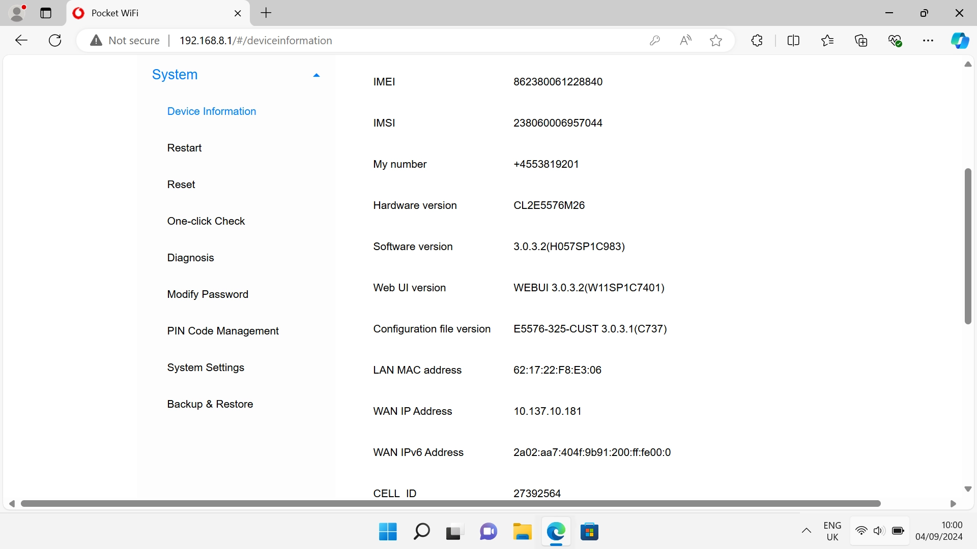Click PIN Code Management.