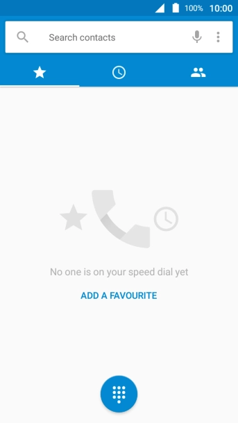 Press the menu icon.