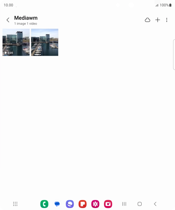 Press and hold any picture or video clip.
