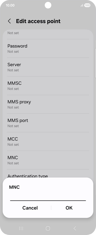 Key in 03 and press OK.