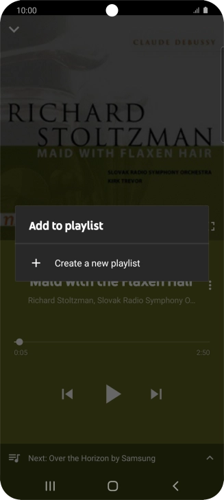 Press Create a new playlist.