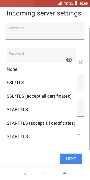 Press None to turn off the function.