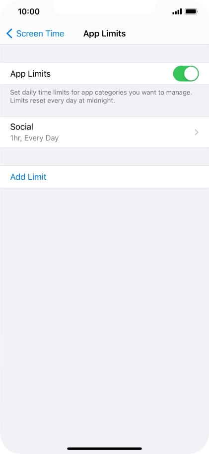 Press the required category.