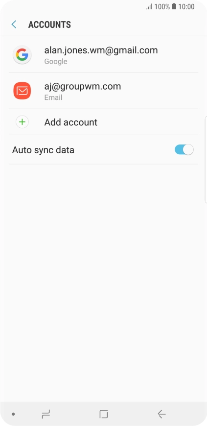 Press the Home key to return to the home screen.