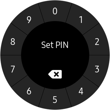Key in the required PIN and follow the instructions on the screen to create a PIN as lock code.