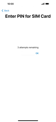 If your SIM is locked, key in your PIN and press OK.