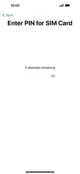 If your SIM is locked, key in your PIN and press OK.