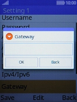 Key in 10.202.002.060 and press the Left selection key.