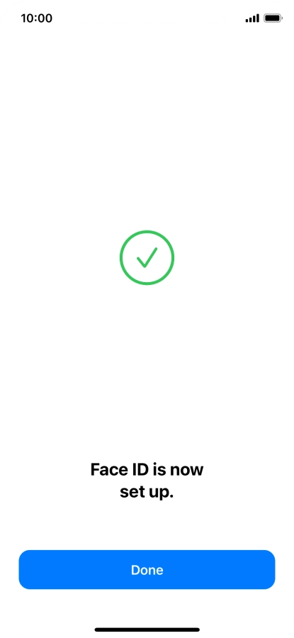 Press Done. If you haven't previously selected a phone lock code, key in a code of your own choice twice.