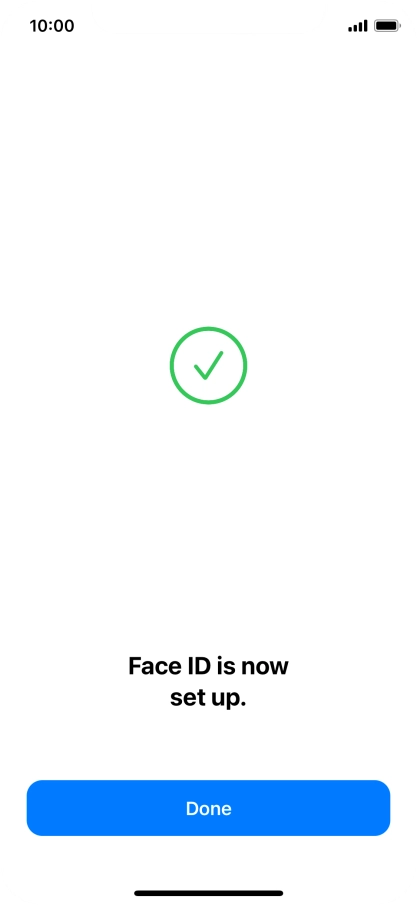 Press Done. If you haven't previously selected a phone lock code, key in a code of your own choice twice.