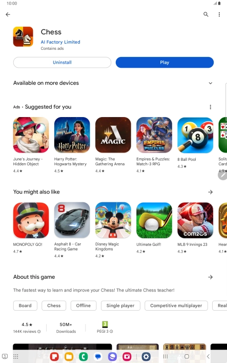 Press the Home key to return to the home screen.