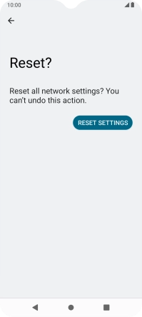 Press RESET SETTINGS.
