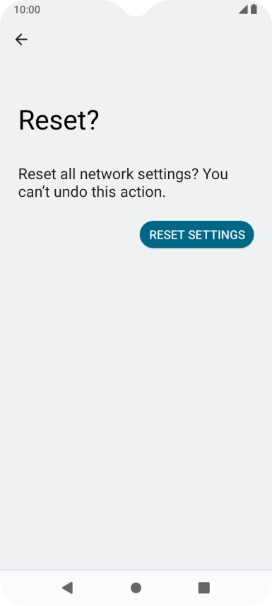 Press RESET SETTINGS.
